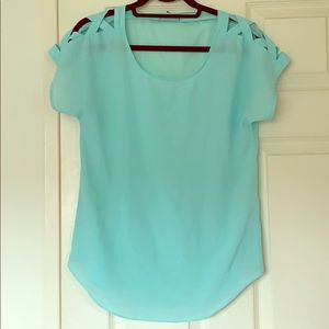 Express Women’s Short Sleeve Blouse.